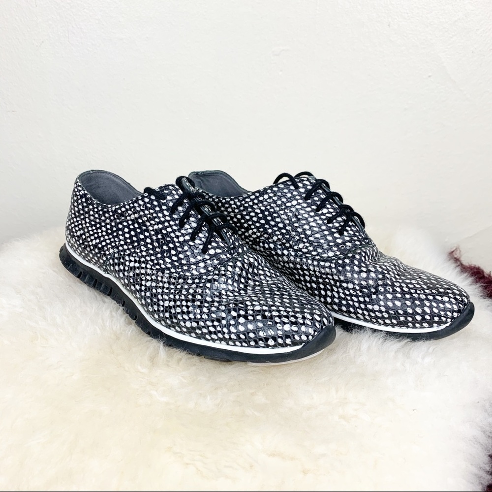 Cole Haan Faux Snake skin oxfords